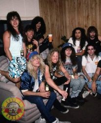 Members of Anthrax, Slayer, Metallica and Guns N Roses, 1991.