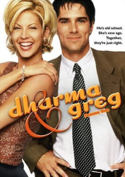Jenna Elfman and Thomas Gibson in Dharma & Greg (1997)