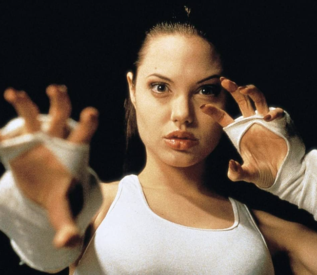 Angelina Jolie in Cyborg 2 Glass Shadow (1993)