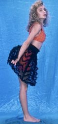 Kylie Minogue back in the 1990s after she did the locomotion.