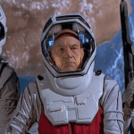 Michael Dorn, Patrick Stewart, and Neal McDonough in Star Trek First Contact (1996)