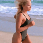 Pamela Anderson not in a red suit