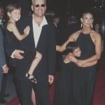 Bruce Willis and Demi Moore with their children in 1996